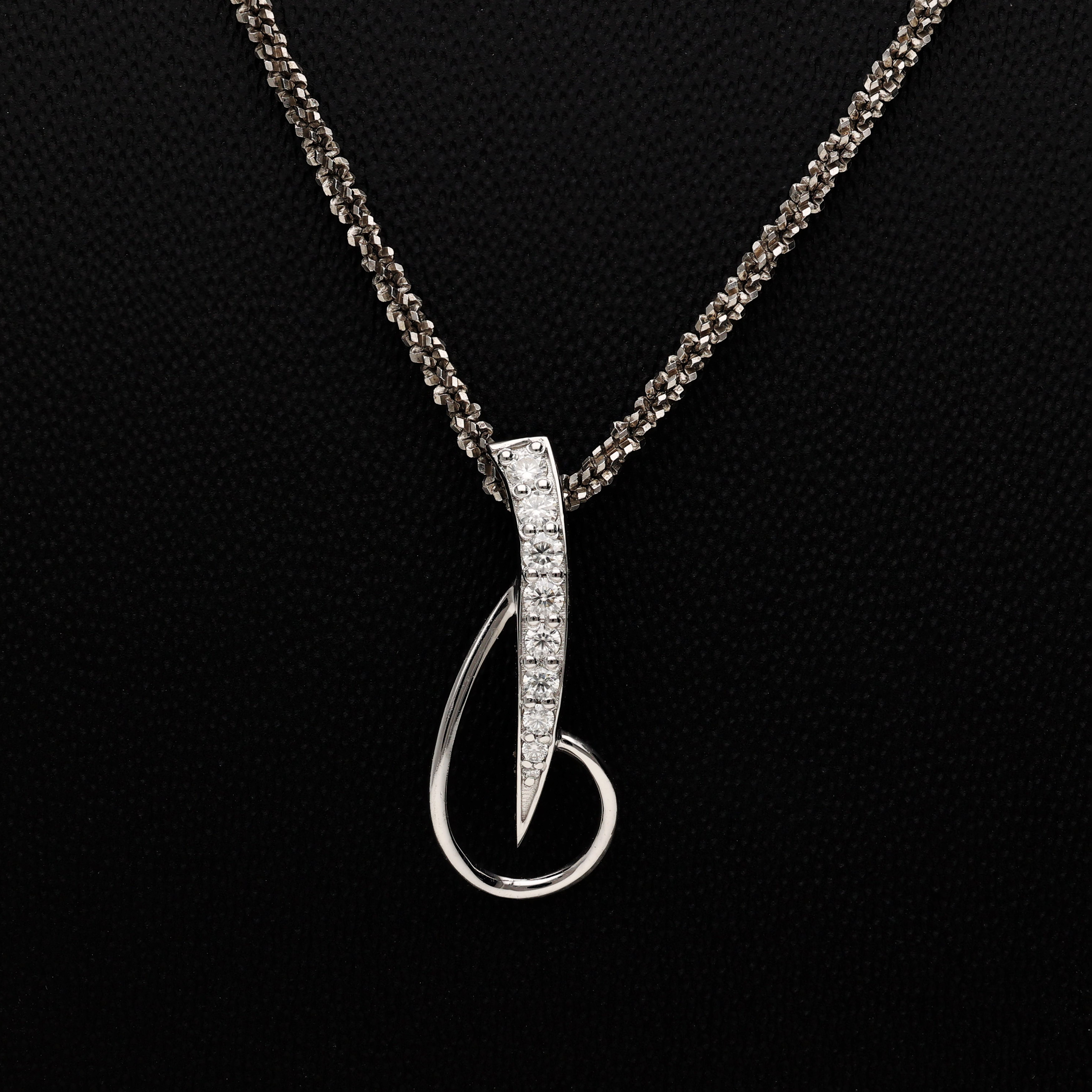 Lab Grown Diamond Elephant Tooth Pendant for Her